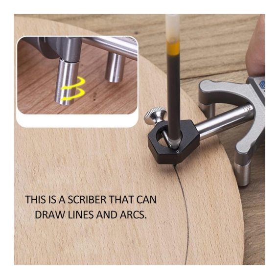 Holzbearbeitungs-Reißnadeln Präzises Anreißwerkzeug für Linear- und Arc-Designs - Multifunktionales Scriber Tool für DIY Holzbearbeitung mit Parallel Line Drawing Funktion