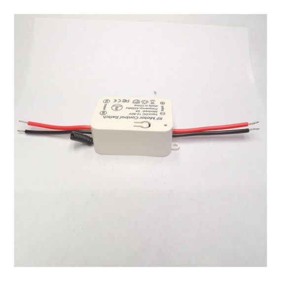 Garagentor-Zubehör Funk DC Motor Fernbedienungsschalter mit 2 Sendern 12V-80V 5A Relais Empfänger Controller für Motorsteuerung - Vorwärts und Rückwärtsbewegung inklusive