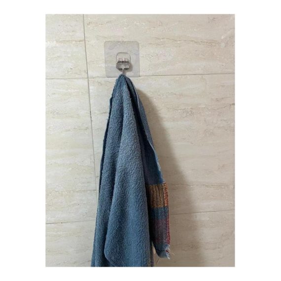 10 Transparente Selbstklebehaken - Bademantel & Handtuchhaken für Küche und Bad | Max. 10 kg Tragkraft | Wasserdicht Ölfest & Nahtlos - Ohne Bohren | Mehrzweck Wandhaken