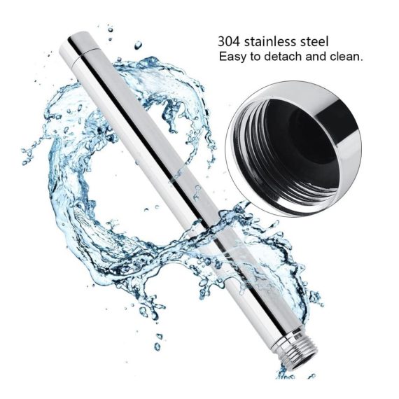 Duschkopf Verlängerungsarm aus Edelstahl 27.5cm G1/2 Gewinde Chrom Badzubehör für Handbrause - Premium Duschverlängerungsrohr für optimales Duscherlebnis im Badezimmer