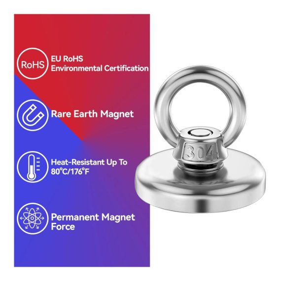 Starke Magnethaken Praktische Lösung für Küchen Garagen und Büros - 4er Set 45kg Tragkraft Klein und Stark Neodym Magnete