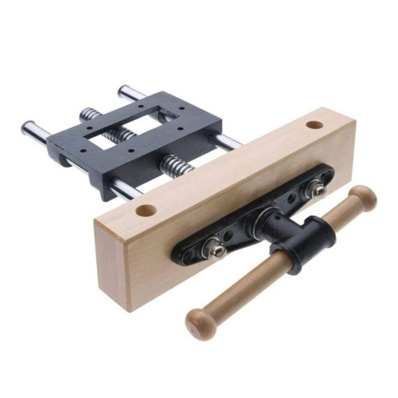 7-Zoll Holzschraubstock für die Werkbank - Robuster Ma Stahlschmied für Holzarbeiten - Schraubzwingen-Tool ohne Holzständer - Profi Schwarz
