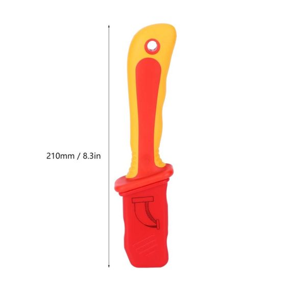 Elektrikermesser 8 Zoll - Isolationsmesser für schnelles und präzises Abisolieren von Kabeln Antimagnetisch IEC60900-zertifiziert 1000 V Cutter für effiziente Elektroinstallationen
