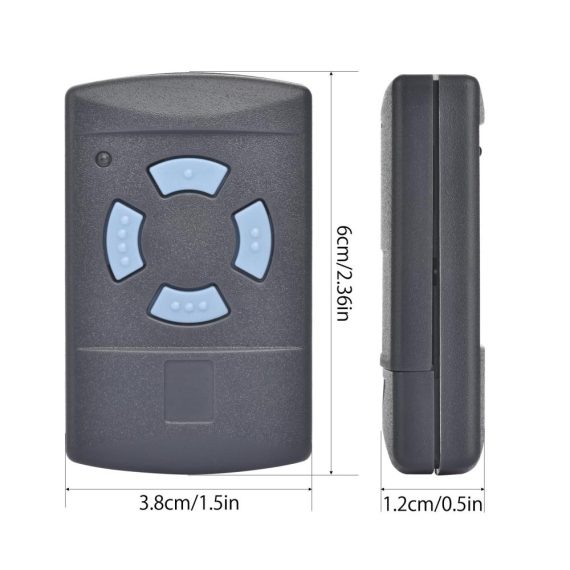 Garagentor-Zubehör 868 MHz - 2er Set Kompatible Handsender für Hörmann HSM4 HSE2 HS1 HS4 HSZ1 HSZ2 - Fernbedienung mit 3 MHz Garagentoröffner