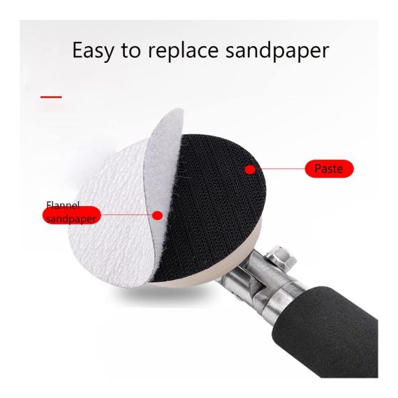Holzdrehmaschine Schleifset Polierpads Handschleifer drehbarer Spindelkopf - 5cm und 7cm Pads für DIY-Hobbyisten
