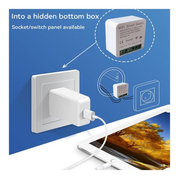 4er Set Smart & Ferngesteuerte Stecker DIY Relaismodule für die perfekte Smart Home Automatisierung mit Ewelink Alexa Google Home & Apple Home Kompatibilität - Inklusive Smart Lichtschalter und Matter Mini Smart Schalter
