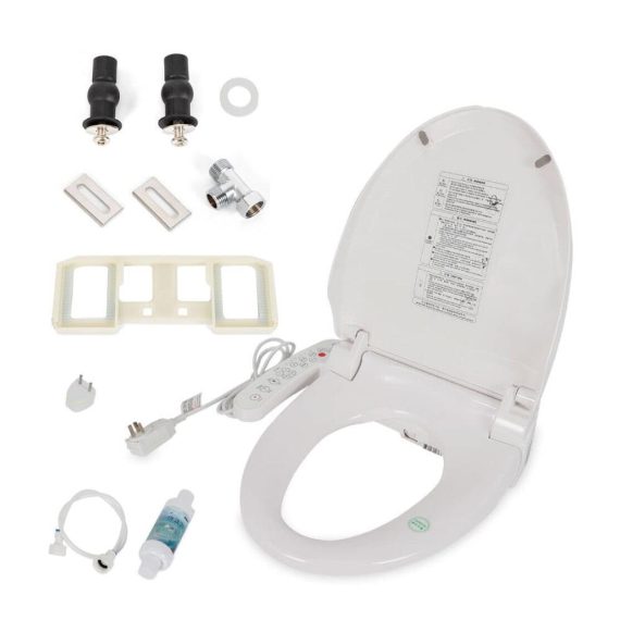 Elektrischer Smart WC-Sitz mit Beheizung Duschfunktion & automatischer Reinigung | Einstellbare Temperatur Massage & Intelligente Düsen-Deodorierung
