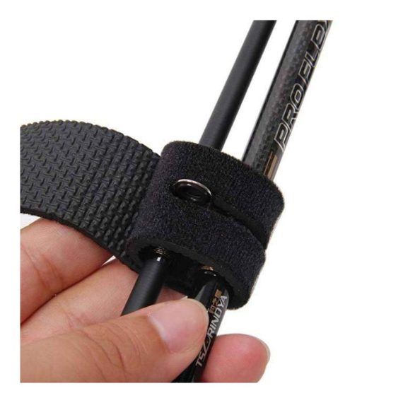 Gewebte Neopren Rutenbänder - 10 Stück Spanngurte für Angelzubehör elastische Pole Holder Wraps (zufällige Farbauswahl