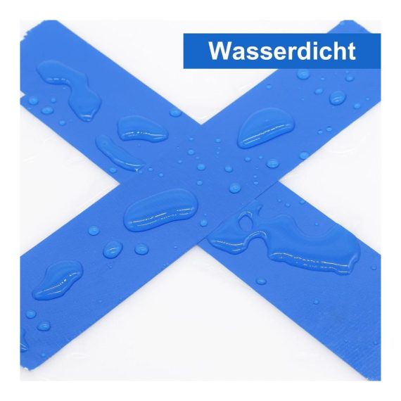 Panzertape BOMEI PACK - 2 Rollen Blaues Panzerband 50mmx30m - Wasserdichtes Klebeband für Reparaturen und Heimwerken - Gaffer-Klebeband mit hoher Klebkraft