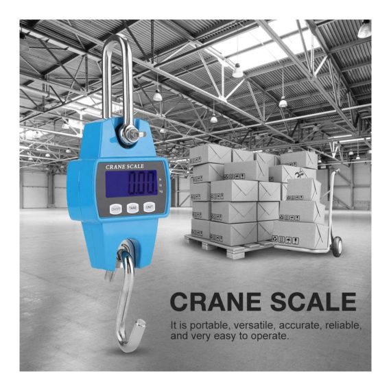 Digital Hängende Kranwaage 300KG - Industrieller Hakengewichtsmesser für Maßstäbe Shoplice Präzise Sky Blue Lösung