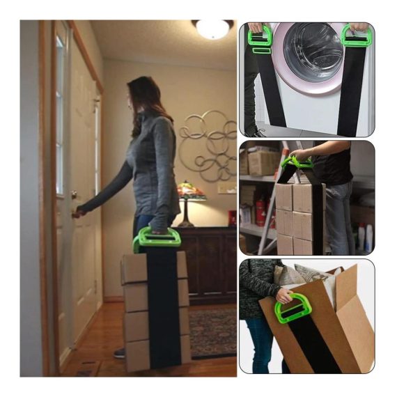 Gurte 2 Set Schwerlast Transportgurte mit rutschfesten Handschuhen - Möbel Boxen Klavier Bücherregale - Transportgurt Set für sicheren Möbeltransport