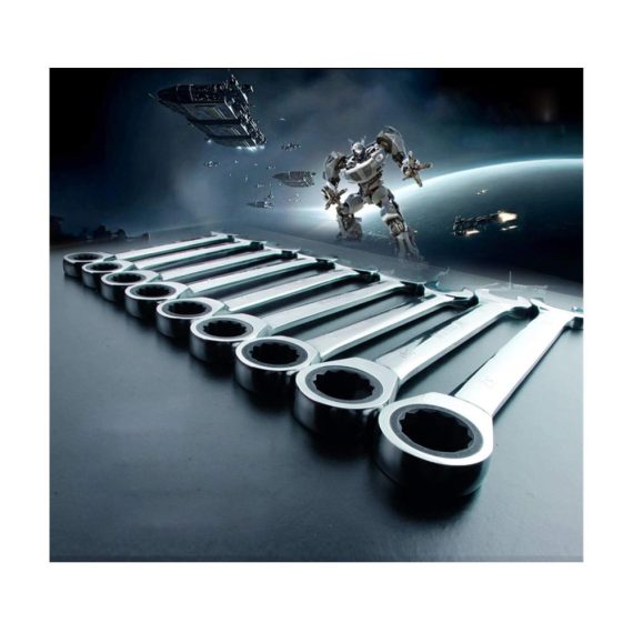 Professionelles 18mm Ringmaulschlüssel-Set GOBBIS Ratschen-Kombinationsschlüssel Metrikschlüssel für Handwerkzeug-Reparaturen