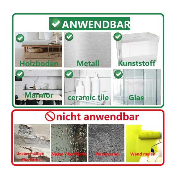 Doppelseitige Klebebänder Nano Transparent 5m - Extra Starkes Doppelklebeband 5cm x 0.2cm für Foto Wand Küche Zuhause Auto - Indoor und Outdoor Klebeband
