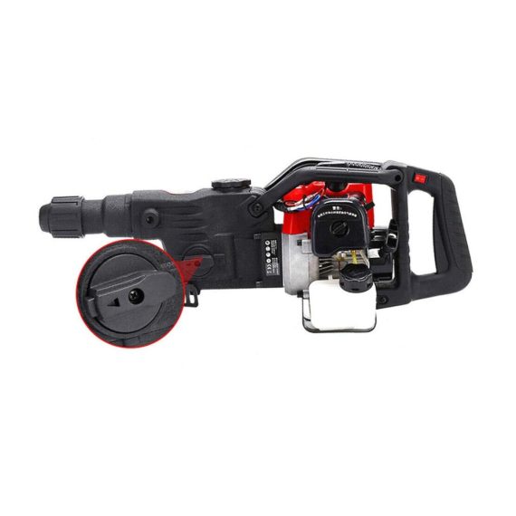 Bohrhämmer 1800W Benzin Abbruchhammer – Leistungsstarker Gas Breaker mit 32.7CC 2-Takt Motor für präzises Bohren und effizientes Abbruchwerkzeug