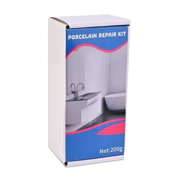 Wasserdichtes Fugenmörtel 200g Fliesenreparaturset - Emaille Reparatur Kit für Keramik Kratzer Löcher Risse - Auslaufsicher und perfekt zur Badewannenriss-Auffrischung