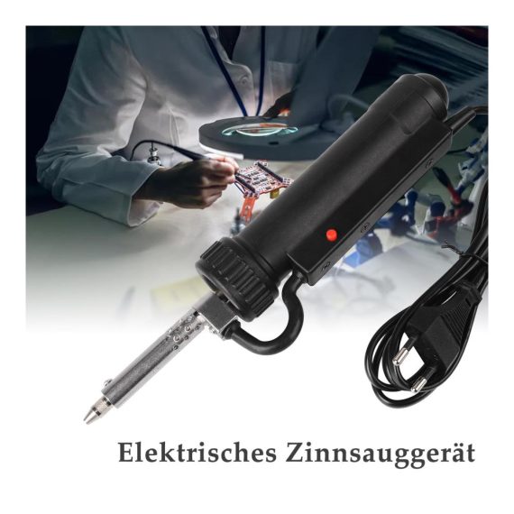 Entlötpumpen Set Elektronische Lötabsaugung mit Tragbarer Elektromagnet Lötpistole - Effizientes Entlöten mit Elektrischer Entlötpumpe und Vakuum-Lötsauge