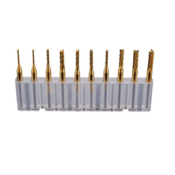 10 Stücke Entgrater mit 3175mm Schaft & 10-30mm Schneidendurchmesser | CNC-Fräser-Bit mit Titanium-Beschichtung