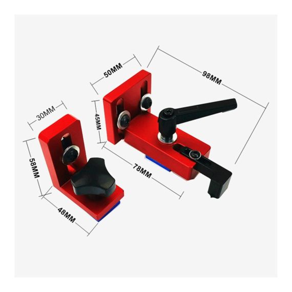 Miter Track Stop 30/45 für Präzision in der Holzbearbeitung - Führungsschiene Stop für T-Nut T-Tracks Ideales Zubehör für DIY Holzbearbeitungswerkzeuge