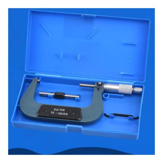 Edelstahl Mikrometer-Messschieber Set Präzise Messräder für Heimwerker tragbares hochpräzises Werkzeug für Außendurchmesser klare Skala