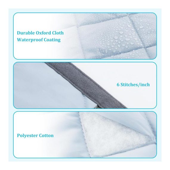 120x220 CM Fliegengittertür-Thermovorhang Effektiver Schutz vor Kälte Hitze Schnee und Geräuschen – Seitliche Öffnung Wasserabweisend & Isolierend für Türen