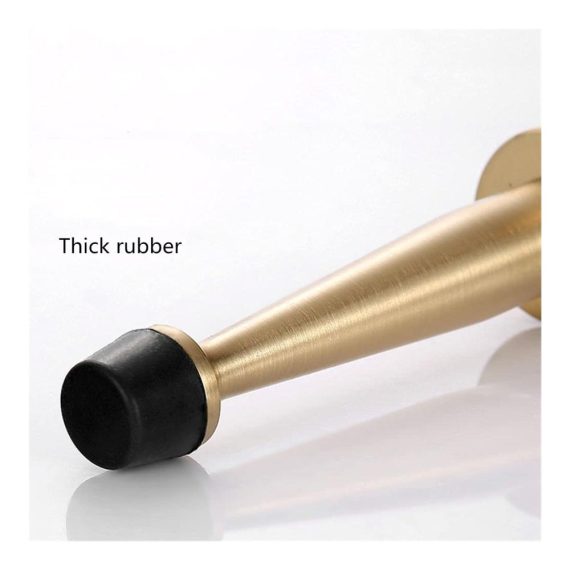 Kollisionssicherer Türstopper aus Gummi mit verlängertem Messingpuffer - 8 cm Türschließer und Stopper