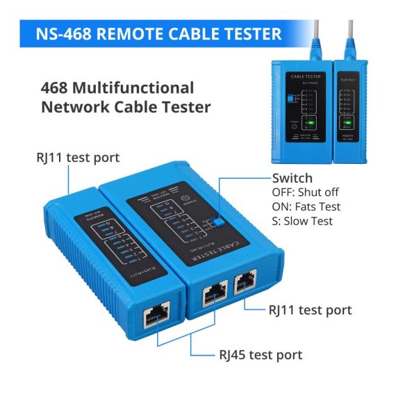 128-tlg Crimpzangen Netzwerk Werkzeug Set - Professionelles Auflegewerkzeug und Reparaturkit für RJ11 RJ12 RJ45 CAT5e CAT6 - Inklusive Kabeltester Patchkabel Tester und Computer Wartungstools
