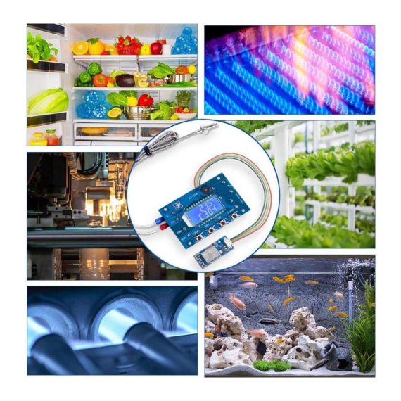 Digitaler 12V Gleichstrom-Thermostat mit WLAN-App-Steuerung und Hochtemperatur-Steuermodul für präzise Temperaturregelung von -99°C bis -999°C (24V