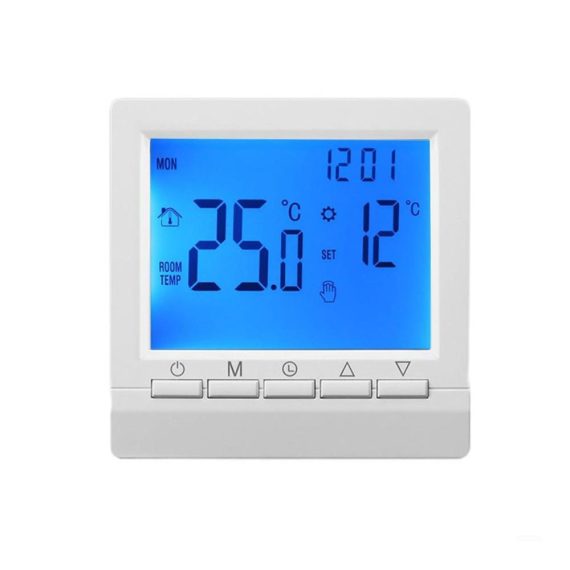 Digitaler Raumthermostat für Fußbodenheizung – Effiziente Raumheizung mit LCD-Display programmierbar 5/2 Wochen elektrischer Thermostat