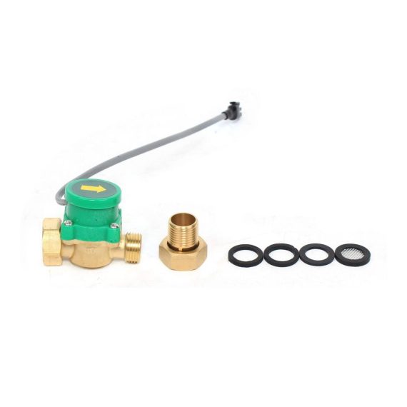 Wärmepumpen 120W Umwälzpumpe - Effiziente 25L/min Druckhöhungspumpe 19mm Ausgang Heißwasserpumpe für Hauswasserwerk Dusche und Garten - Automatischer Booster für optimalen Wasserfluss