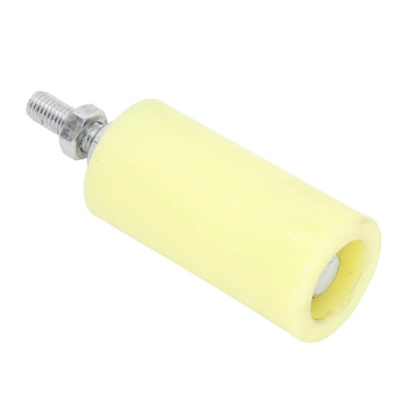 Türklopfer Führungspfostenrolle - 100-mm-Hochleistungs-Rolltorführung aus Hartem Nylon für Schiebetore und Rolltore Universelle Türbeschläge inklusive
