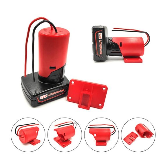 Milwaukee 12V M12 Batteriedock Namvo Batterieadapter für Werkzeugakkus - Ideal für DIY Ride On Truck und Robotics