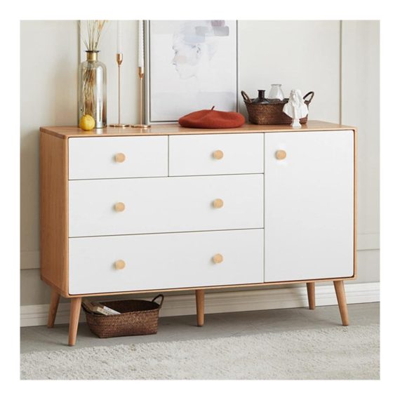 18 Stück Holz Möbelknöpfe - Runde Schrankknöpfe für Küche Schrank Kommode - 35x25mm