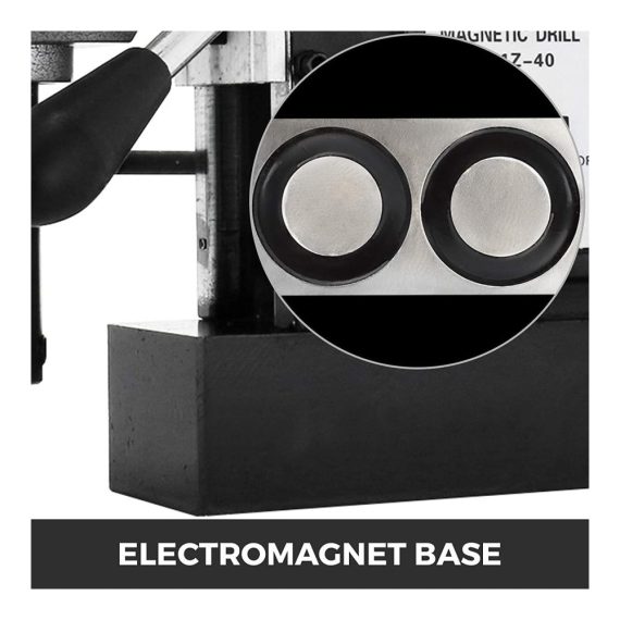 SDT MD40 Kernbohrmaschine 40mm Magnetbohrer mit 2700 LBS Magnetkraft & 6 PC 1 HSS-Ringschneider-Kit - Ideal für Stahlkonstruktionen & Schiffbau