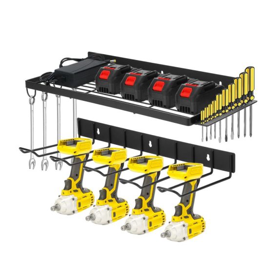 Elektrische Werkzeugtaschen Wandhalterung Organizer für Schlagbohrschrauber Akkus & mehr in der Garage