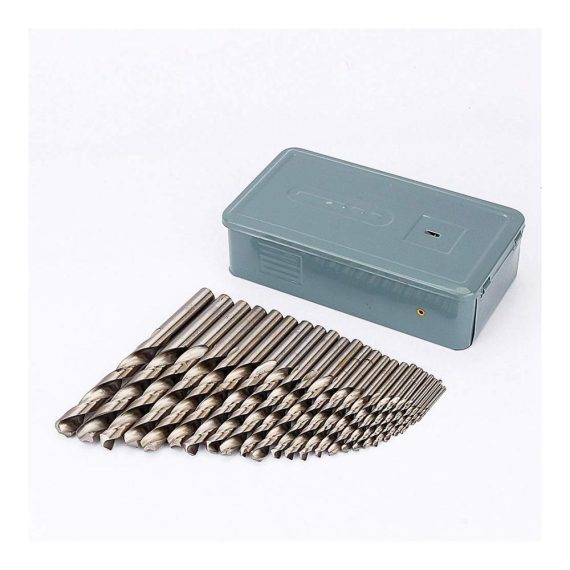 25-teiliges Bohrersets - Hochleistungs-Metall-Spiralbohrer für Reparaturen Baustellen und Heimwerker - 118° Split-Point - Werkzeug-Bit-Set