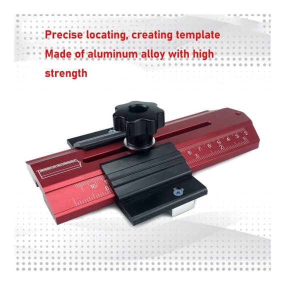 Tischkreissägen Präzises Schneide-Tool aus Aluminiumlegierung für Holzbearbeitung Router Tische und Bandsägen - Hochfeste Schneide-Locator Jig