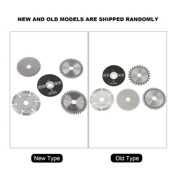 5er Set Mini Hartmetall Kreissägeblätter Ø 85x15mm - Ideal für Holz Metall & Alu - Sägeblätter für Präzises Schneidwerkzeug