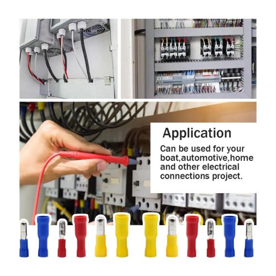 160-teiliges Set Isolierte Bullet Butt Steckverbinder für Kfz Elektronik & Hobby - Weibliche/Männliche Anschlussklemmen & Kits (ZDZ