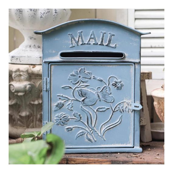 Vintage Gusseisen Wandbriefkasten mit Schloss – Dekorative Metall-Mailbox für den Außenbereich mit nostalgischem Charme