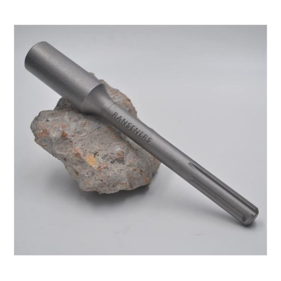 Professioneller Erdnageleintreiber SDS-Max 250 x Ø 32 mm Schaft mit SDS-Max Bohrer für Tiefenerder mit 20 mm Innen-Ø
