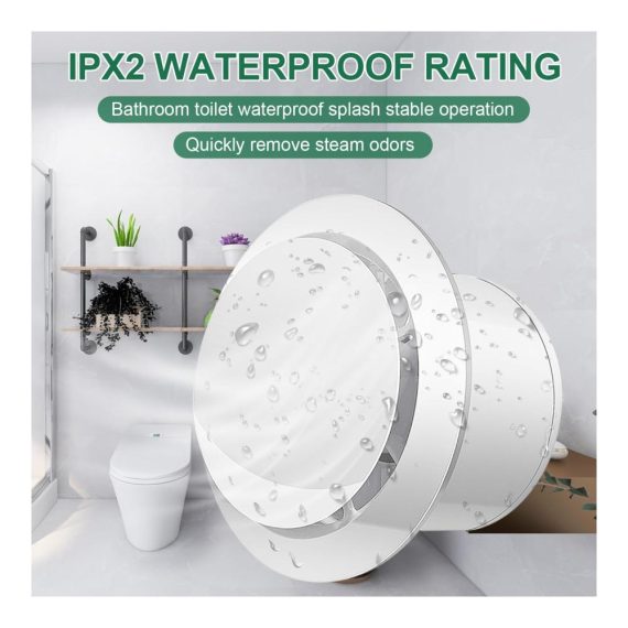 Leiser 100mm Badlüfter mit 15W RüCkstauklappe und 100m³/H Luftstrom - Ideal füR Badezimmer