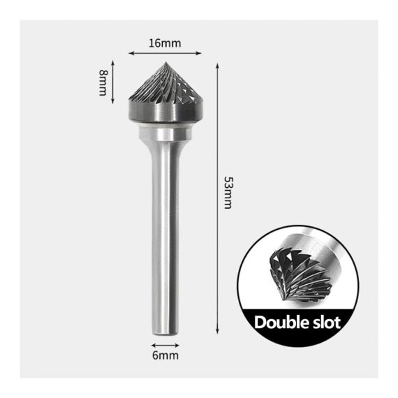 16mm Vollhartmetall-Entgrater Rotationsfräser - Perfekt für Holzschnitzerei Gravieren Polieren Bohren Schleifen Fräsen und Schneiden