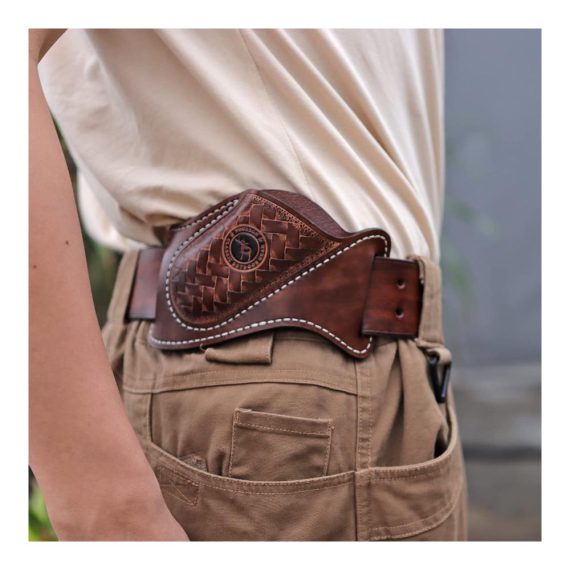 Tourbon Leder Multitool-Halter Handgefertigter EDC Taschenmesser-Organizer mit Gürtelclip für Taschenlampen und Werkzeug