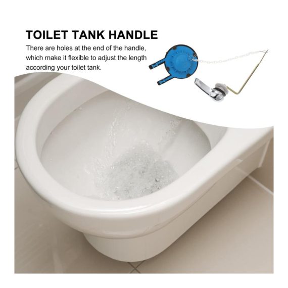 Reinigungssets 8-teilig Universal-Toilettenschlüssel Tankhebel-Austausch WC-Griff-Set für Toilettenklappe modernes Design Kunststoffersatz