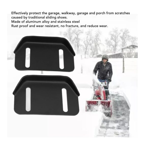 Schneefräsen-Gleitschuhe Set für MTD 784-5580 – 2 Stück Höhenverstellbare Gleitplatten Ersatz-Kit mit Hardware für Schneefräse-Werfer