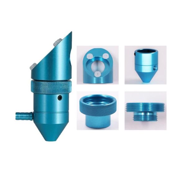CO2 Lasergravur-Set für K40 Laserschneider | Gravurwerkzeug mit Luftunterstützung | Laserkopf für präzise Ergebnisse | Durchmesser 12/18 mm | Fl50 8 mm | Fl25 4 mm | Spiegel 20 mm | Optimiertes Zubehör für professionelle Lasergravur