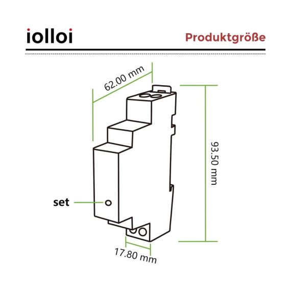 Dimmschalter iolloi - Fortschrittlicher LED Dimmer für dimmbare Lampen (5–250W) - Phasenabschnitt RC Dimmerschalter - Bequeme Lichtsteuerung für LED Glühlampen und Halogen