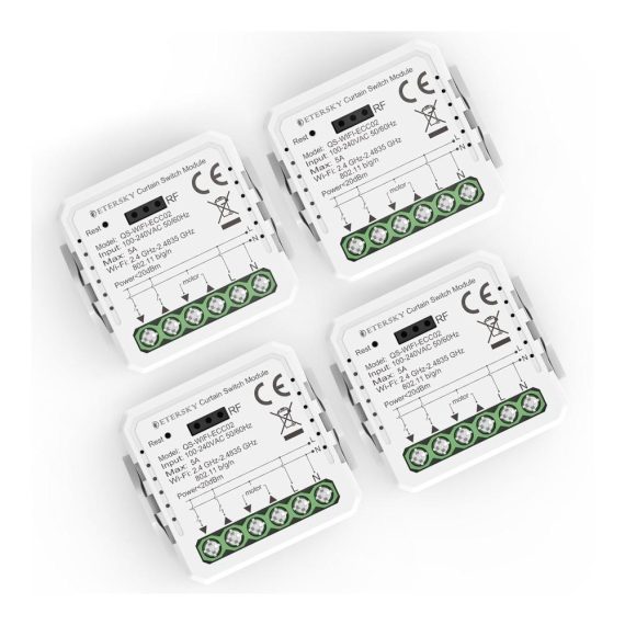 Wlan Rolladenschalter Modul mit [PROZENT FUNKTION] - Smart Steuerung für Rolladen Vorhänge & Jalousien - APP & Sprachsteuerung - Rolladen Schalter für effiziente Motorsteuerung