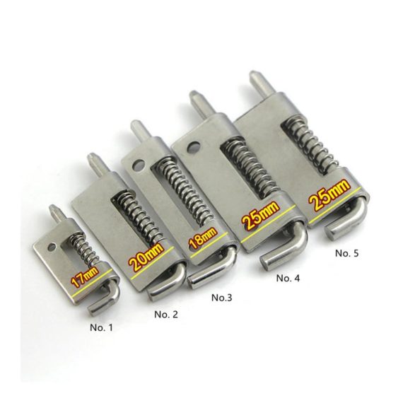 Edelstahl-Federriegel-Scharnier Sicherheitsverriegelung für Schweißverteiler-Schrank-Hardware (304 industriell 10 Stück ohne Loch