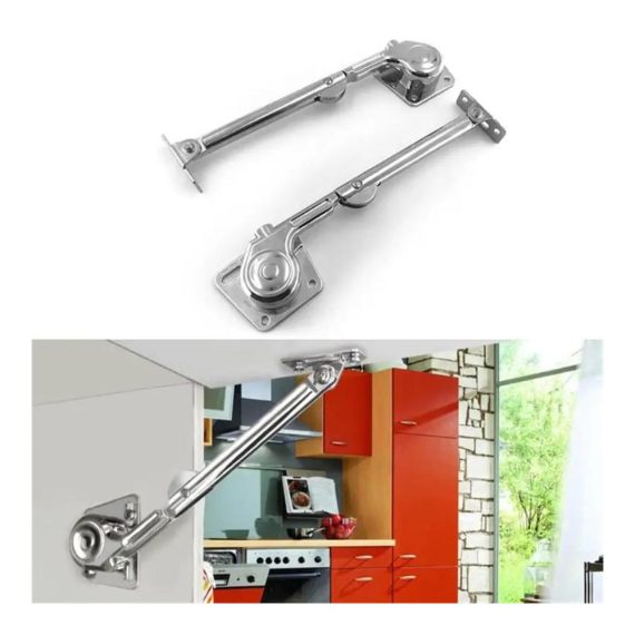 Absenkautomatik Küchenschrank-Scharniere (2 Stück) - Hydraulische Möbel-Scharniere für Schränke Möbel Lift Up Klappe mit Unterstützung - Möbel-Hardware mit Soft-Close-Funktion